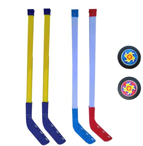 Kinder Eishockeyschläger | Jugend Street Hockey Schläger | Hockeyschläger und Ball Set für Kinder, Junior Hockeyschläger für Anfänger, Kinder Hockey Trainingsgeräte, Jugendliche Rollhockey Schläger