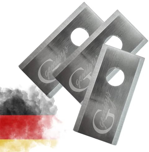 Genisys 18x Edelstahl Ersatz Messer Klingen kompatibel für Parkside Mähroboter PMRA PMRDA - 1-Loch bruchsicher - ohne Schrauben