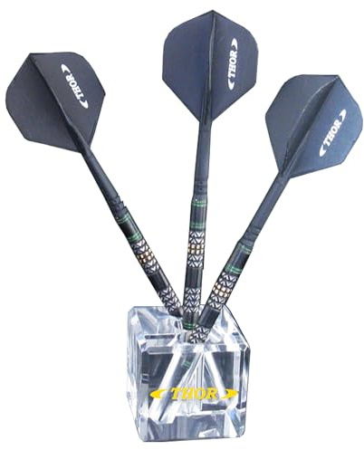 THOR-DARTS THE Cube 3-er Dart Display - Acryl Dartständer - Dart Displayständer - Acylic Darts Diplay Stands - Würfel-Dartständer