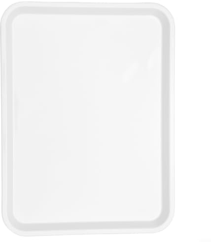 Pumixiy Vassoio rettangolare in melamina, antiscivolo, per cucina, cibo, frutta, torte, pane, sushi, con superficie resistente al calore, per ristorante, casa, feste, tavolo da pranzo (38,3 x 29 cm)