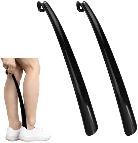 2 Piezas Calzador de Zapatos de Plástico,Calzador Largo 43 cm,Ergonómico