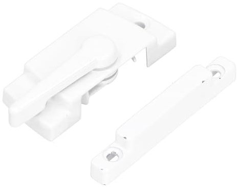 Aolidsive Cerradura de Marco Cerradura de Ventana de Aleación de Zinc Blanco para Ventanas Corredizas de Marco de Ventana Cuadrada Funcionamiento Suave y Resistente a Prueba de Herrumbre para Paneles