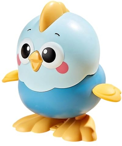 Poulet à remonter amusant et interactif pour poulet sauteur mignon comme article de farce, divertissement novateur pour les déplacements (bleu, taille unique)