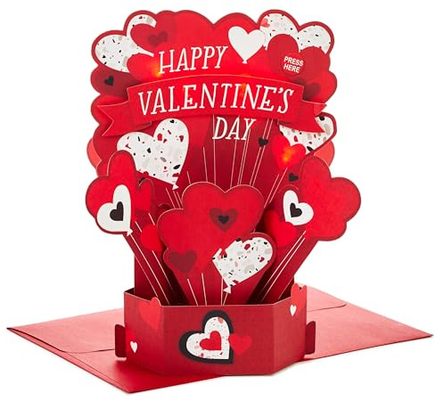 Hallmark Valentine's Day Musical Pop Up Card (Plays Happy by Pharrell Williams) Paper Wonder 3D Card