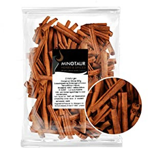 Minotaur Spices | Canela en rama 2 x 500 g (1 Kg) | aprox. 160-170 piezas | aprox. 8 cm de largo