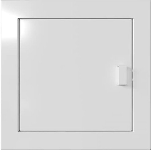 KRATKI Revisionstür zum Schornstein mit Griff Aus säurebeständigem Stahlblech Weiß 20x20 cm