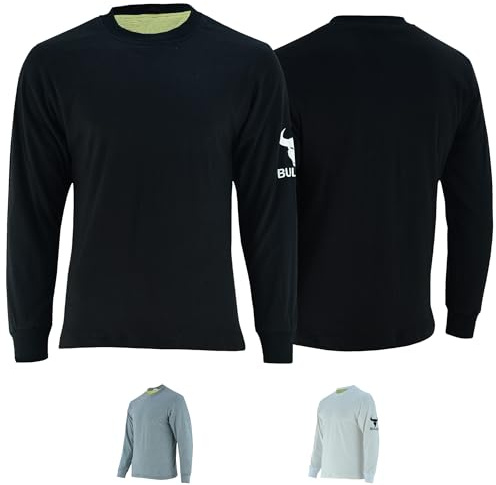 BULLDT Herren Motorrad Pullover Sweatshirt Hemd T-Shirt Aramid (DE/NL/SE/PL, Numerisch, 50, Regular, Regular, Schwarz)