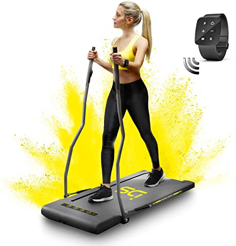 Tapis Roulant électrique Compact IDS W6, 2 en 1, Marque Italienne, Course + Nordic Walking, Ultra Fin 11,5 cm, 8 km/h, 6 programmes, Garantie et Assistance en Italie