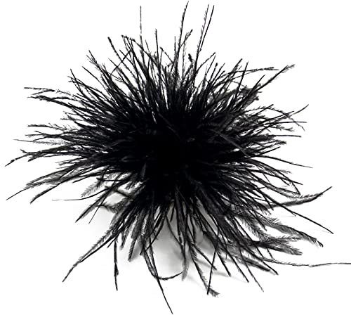 Feder-Brosche, Federn, Korsagen, Stoffdekorationen, Straußenfeder-Material, Broschennadeln, Feder-Anstecknadeln für Damen und Herren