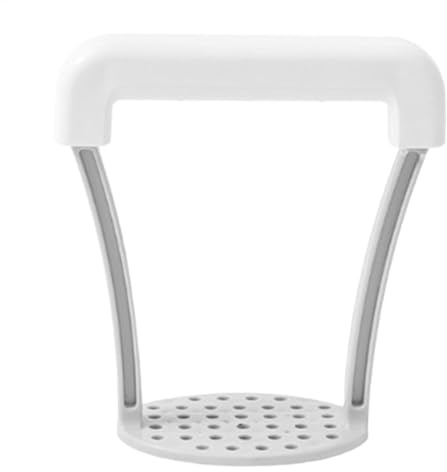 Presse-purée en acier inoxydable - Presse-purée avec hachoir à ail, presse-purée robuste | Outil de cuisine facile à utiliser avec un design ergonomique, rangement pliable, parfait pour les pommes de