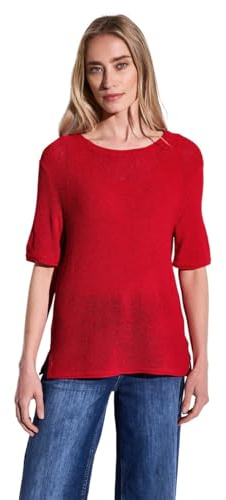Street One Pull à Manches Courtes pour Femme, Glory Red, 38