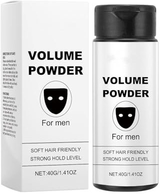 Texturpuder für Männer, Hair Powder for Men, Haarpuder Männer, Leicht Aufzutragen, Verleiht Sofort Textur und Volumen, Rein Natürliche Inhaltsstoffe, Starker Halt, 40g (A, 1 PC)
