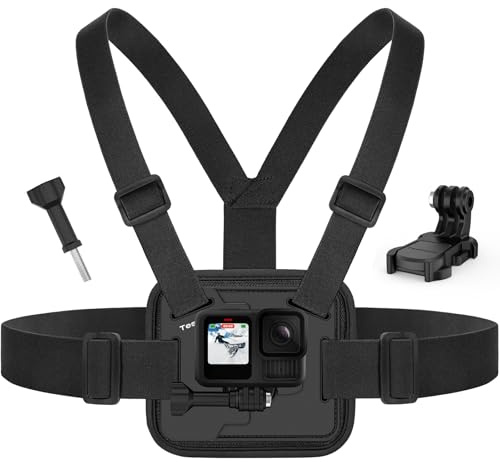 TesRock Bröstsele Chesty Mount Bröstfäste Sele Rem Bröstbälte för GoPro
