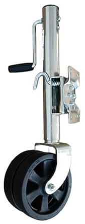 NYTFHMS Heavy Duty Marine Swivel Trailer Jack - Beach Wheel Trailer Jack,20Cm Double Wheel Trailer Wheels, 900Kg Capacity Trailer Jockey Wheel, 26Cm Lift, for Boat Car