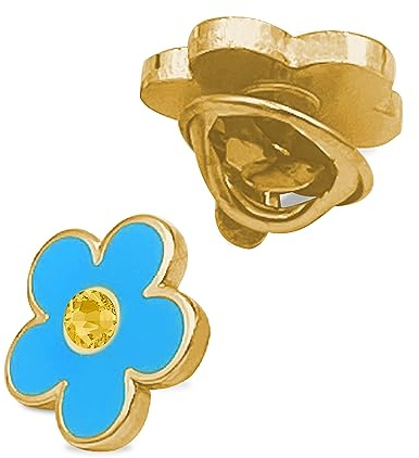 THE MASONIC COLLECTION Insignia/alfiler de corbata/alfiler/broche chapado en oro con piedra amarilla magnífica - Regalo Masón para hombre, una talla única, latón