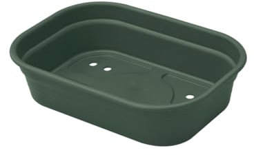 Elho Green Basics Anzucht Schale S - Laubgrün - Drinnen & Draußen - L 23.9 x W 19.2 x H 6.1 cm