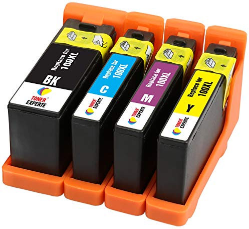 TONER EXPERTE® 4 XL Druckerpatronen kompatibel für Lexmark 100 100XL S305 S308 S402 S405 S505 S602 S605 S815 Pro202 Pro205 Pro208 Pro209 Pro705 Pro805 Pro901 Pro905 | hohe Kapazität