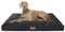 Knuffelwuff Hundekissen Gatsby aus Oxford-Gewebe 75 x 50cm Schwarz - rutschfeste Unterboden - leicht zu reinigen - für große, mittelgroße und kleine Hunde