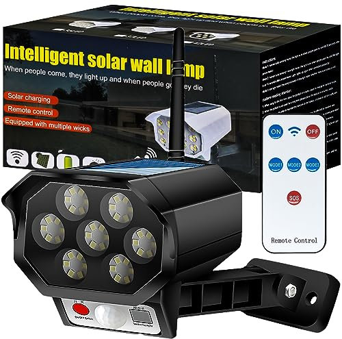 Retoo Dummy Camera with Solar Lamp Outdoor with LED Solar Light for Garden, Surveillance Camera for Outdoor Solar Powered, Wall Mount, Solar Panel, Security Camera Dummy Fake Camera