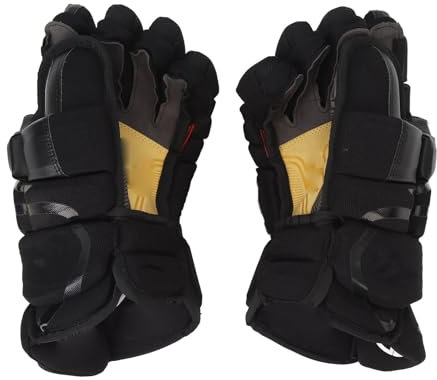 RiToEasysports Eishockey-Handschuhe, Rollhockey-Handschuhe, Gebogener Daumen, Atmungsaktiv, Gepolsterter Hockey-Handschuh für Hocky-Spieler (13 Zoll)