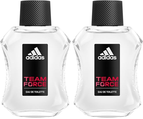 Adidas - Eau de Toilette Team Force - Profumo Uomo Spray 100 ml (Confezione da 2)
