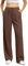 BEIGAI Damen Hose Casual Dehnbar Hohe Taille Weites Bein Hosen Outdoor Jogpants Trainingshose Yogahose mit Taschen,Braun,M