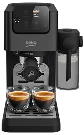 BEKO Machine Expresso - compatible café moulu, capsules et dosettes, Noir