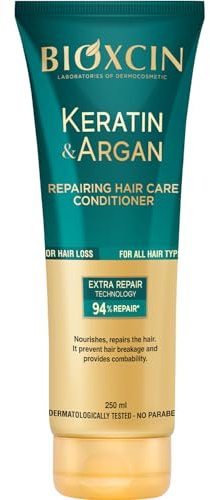 Bioxcin Keratin & Argan Repairerendes Haar Pflegespülung - Hair Care Conditioner - Tiefenreparatur - Anti-Haarbruch - Biocomplex B11 - für alle Haartypen - 250ml