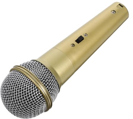 SOLUSTRE Microphone Jouet Factice pour Jeux De Rôle Décoration Musicale Et Soirées Karaoké Design Réaliste Et Léger pour Transport Facile