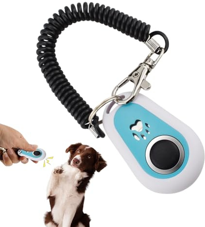 Clicker per cani – Nucleo in acciaio inossidabile 5,8 cm | Clicker per addestramento animali con cinturino da polso con impugnatura comoda, addestramento al richiamo, supporto comportamentale - Clicke