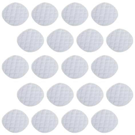 NOLITOY Discos Absorbentes para Lactancia Materna 20 Unidades Almohadillas Reutilizables de Algodón Ecológico de Seis Capas 10X10 CM Absorción Máxima y Transpirables para Madres