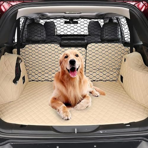Woniyal 1 Pezzo Rete Divisoria per Cani Auto per Audi RS Q8 (4M, Facelift 2024) 2024-, Griglia di Separazione in Maglia Resistente Barriera di Sicurezza Nera