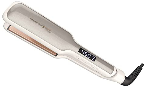 Remington Shine Therapy - Plancha para el cabello con infusión de aceite de argán y queratina de 2 pulgadas, Champán, Oro Rosa, S9531