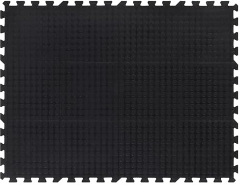 vidaXL Baldosa de suelo de goma negro 12 mm 90x120 cm