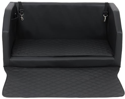 Velinda Autohundebett Reisebett Hundebett für Kofferraum Transportsystem 90x55cm (Farbe: schwarz)