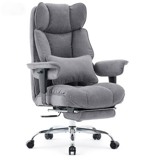 Efomao ergonomisk kontorsstol (3084DE-GREY)