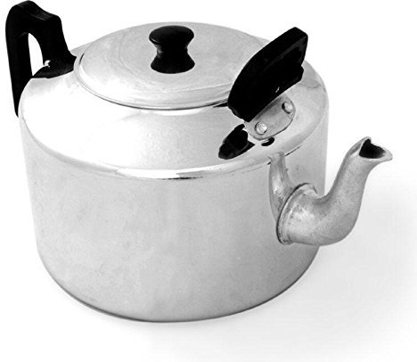 Large Aluminium Catering 6 Pint Teapot w/Lid 3.4ltr