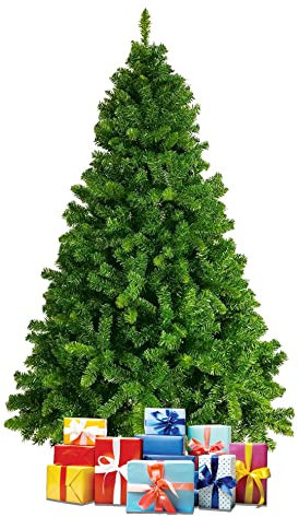 Arbol de Navidad Luxury Realista 180 centimetros 1140 Ramas. Pino de Navidad PVC Color Verde 180cm