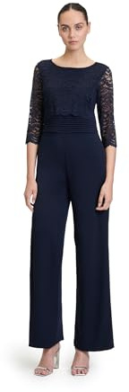 Vera Mont Damen Jumpsuit mit Spitze Night Sky,42