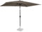 VONROC Sonnenschirm rechteckig 200x300 - Rechteckiger Sonnenschirm für Terasse, Garten, Balkon, Gastro - Knickbar, Kurbel, Wetterfest - Rapallo (Taupe)