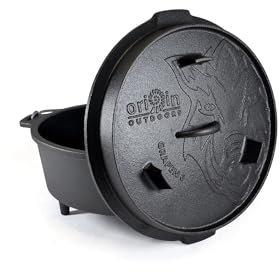 Origin Outdoors 179664 Grapen Feuertopf, Aluminium, Silber