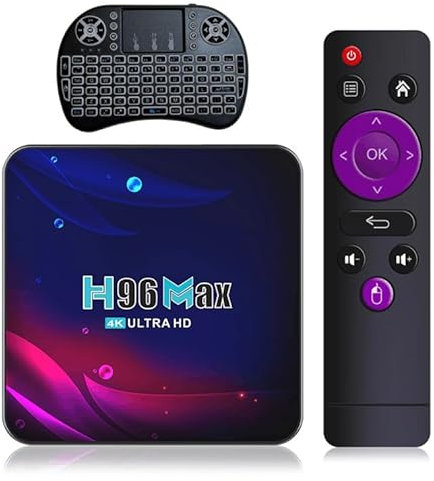 H96 Max V11 RK3318 Android 11 TV-box 4 GB RAM 64 GB ROM 2,4 G/5G Dual WiFi USB3.0 stöder 4K HDR med i8-tangentbord (engelsk version)
