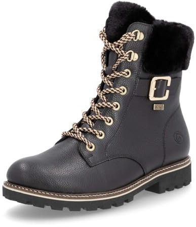 Remonte Damen D8481 Stiefeletten, Schwarz, 38 EU