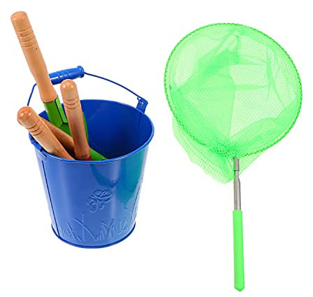 JOINPAYA 1satz Junge Mädchen Strandspielzeug Faltbarer Eimer Sandschaufel Fischernetz Spielzeug Für Sandkasten Outdoor-aktivitäten Farbenfrohes Für Jungen Und Mädchen