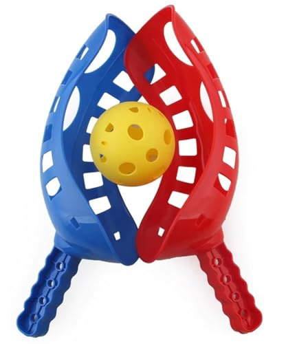 Muteitt Set Scoop And Toss Giochi Esterno per Bambini con Racchette E Pallina, Gioco con Pallina Giardino in Spiaggia per Bambini E Adulti