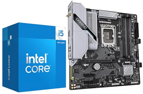 MICRO CENTER CPU Motherboard Combo - Core i5-14400 10cores Desktop Processor with GIGABYTE B760M Gaming Plus WiFi DDR4 LGA1700 Motherboard