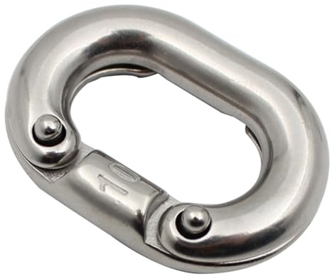 Limtula Connecteur De Maillon Chaîne en Acier 316 Qualité Marine Connexions Fendues C Ancres Navire Connexions Fendues 1 Pièce