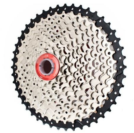 DHJKFU 10/11/12-växlad kassett ultralätt 11-42T/46T/50T/52T Cykelkassett kompatibel med mountainbike HG Hub Driver (12S 11-46T)