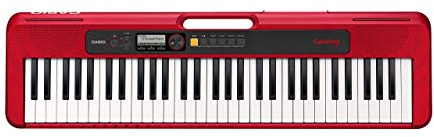 Casio CT-S200RDC5 61 Key Portable Electronic Keyboard in Red with Dance Music Mode