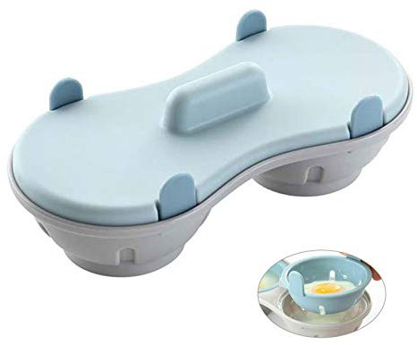 TopHomer - Utensilio de cocina para microondas - Escalfadora de huevos fritos - Gadget de cocina